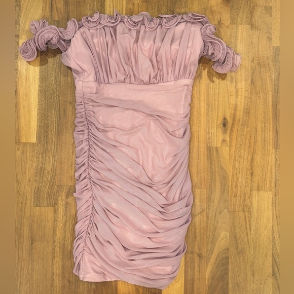 Sage + Paige Dresses & Skirts - Sage + Paige Blush Ruched Dress – Size Medium – NWT